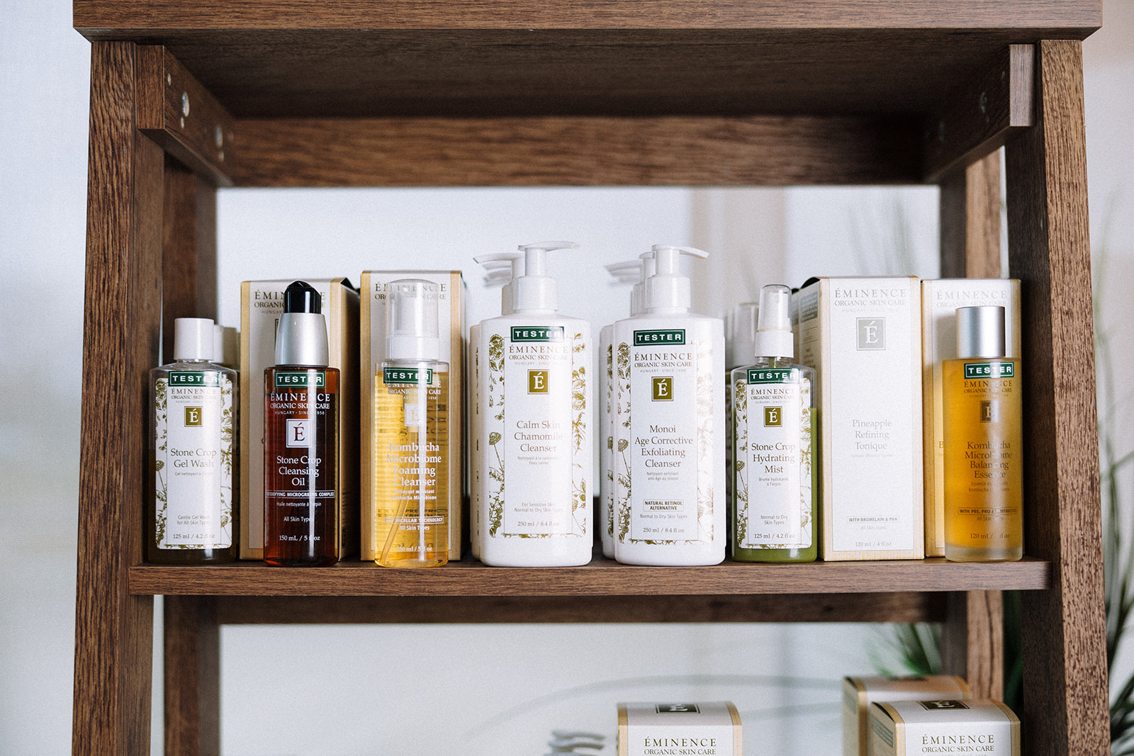 A close up of Eminence Organics products found in shop at Tree of Life.